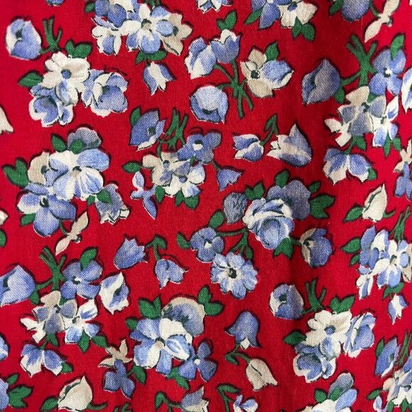 Vintage Winnie The Pooh Girls Dress Sz 6X Floral Peter Pan Collar Lace Trim USA - Picture 5 of 13